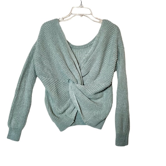 C Brand Wrap Sweater Mint M - Picture 2 of 6